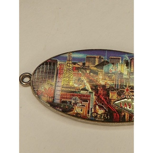 2.5" Long Vegas Shiny Enamel Pendant - Picture 3 of 4